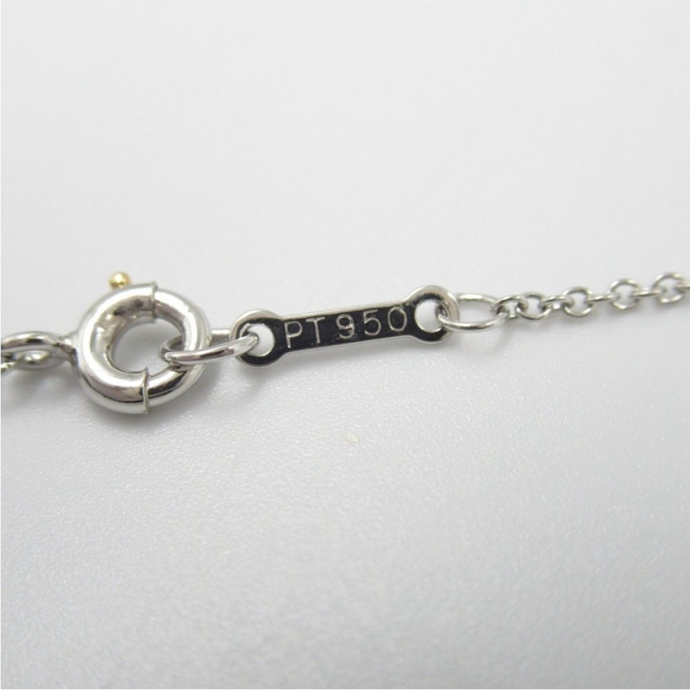 ✨ TIFFANY & Co ✨ Platinum Bezel Set 0.25ct Diamond By The Yard 16in Necklace - Picture 12 of 12